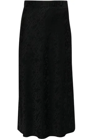 Elisabetta Franchi Lettering jacquard midi skirt