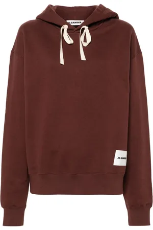 Jil Sander Logo-appliqué hoodie