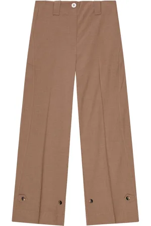 Ganni Adjustable-leg tailored trousers