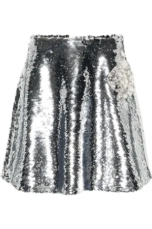 GENNY Sequinned mini skirt