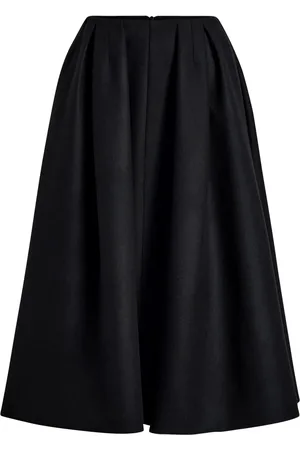 Patou Pleated midi skirt