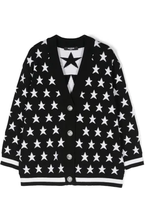 Balmain Logo-embroidered cardigan