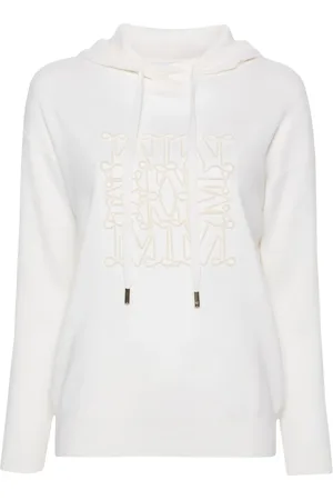 Max Mara Logo-embossed hoodie
