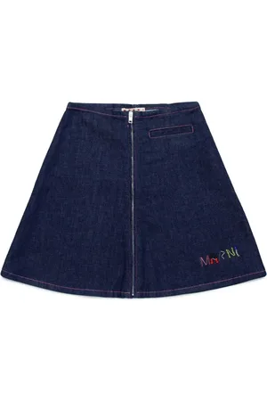 Marni Zip-up denim skirt