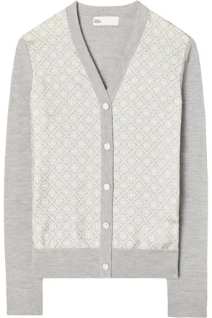 Tory Burch T-monogram wool-silk cardigan