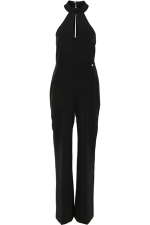 Liu Jo Pussy-bow collar jumpsuit