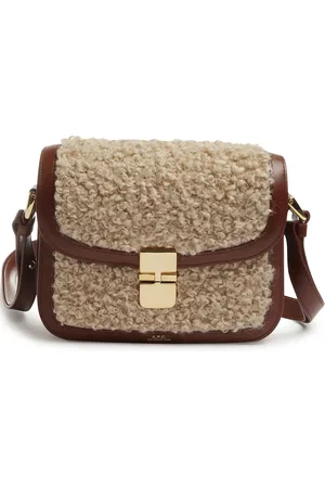 A.P.C. Faux-fur detailing shoulder bag