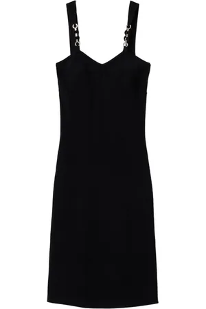 Twin-Set Jewel-straps knit midi dress