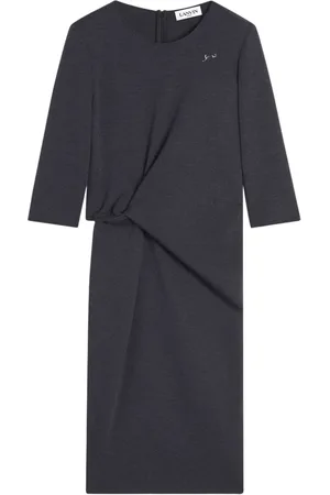 Lanvin Cat-pin midi dress