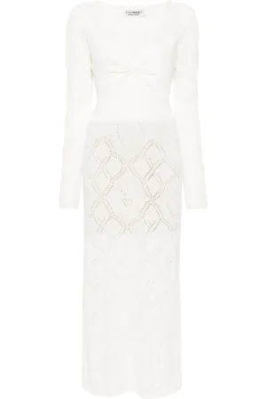 Twin-Set Pointelle-knit maxi dress
