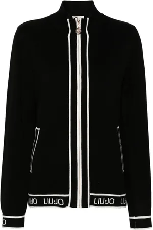 Liu Jo Logo-jacquard cardigan