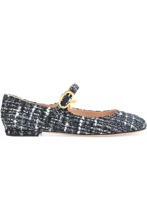 Gianvito Rossi 50mm Mary Ribbon ballerina shoes