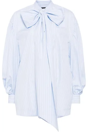 Simone Rocha Front bow puff sleeve shirt