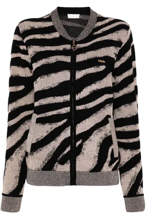 Liu Jo Zebra-jacquard cardigan
