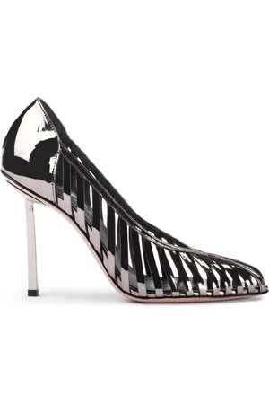 LE SILLA Cage leather pumps