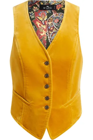 Etro V-neck velvet waistcoat