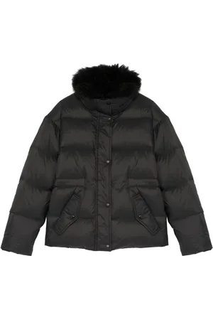 YVES SALOMON Lambswool-trim puffer jacket