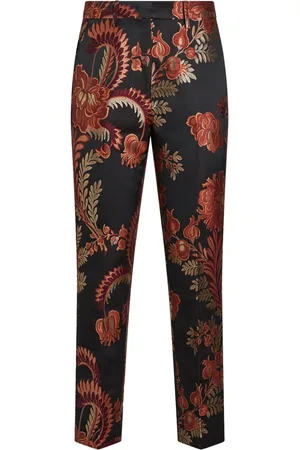 Etro Jacquard tapered trousers