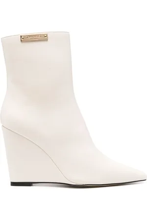 Twin-Set 100mm logo-plaque boots