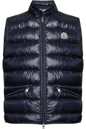 Moncler Gui logo-patch puffer gilet