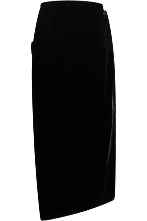 Etro Velvet midi skirt