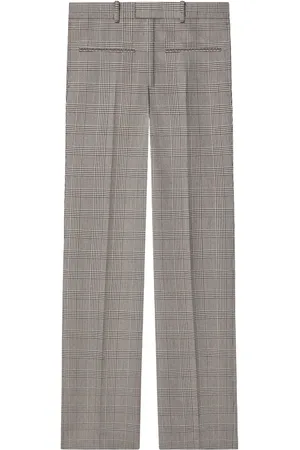 Courrèges Prince-of-Wales-print straight-leg trousers