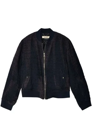 JiyongKim Sun-bleached effect bomber jacket