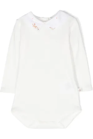 BONPOINT Embroidered cotton romper