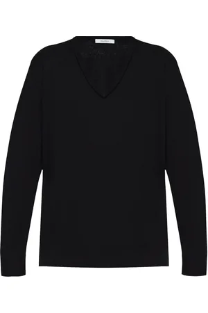 Max Mara V-neck wool knit top