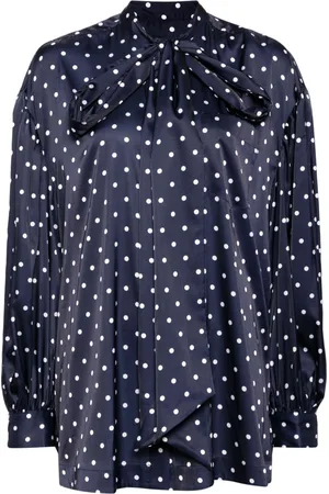 Simone Rocha Front bow puff sleeve shirt