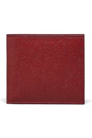 Thom Browne Pebbled-texture leather card holder