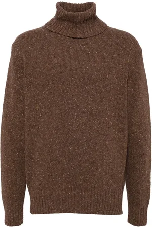 Universal Works Roll neck tweed jumper
