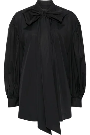 Simone Rocha Front bow puff sleeve shirt