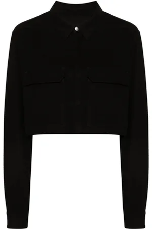 Rick Owens Press-stud cropped shirt