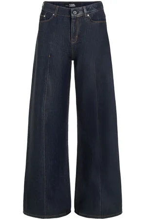 Karl Lagerfeld Coated wide-leg jeans