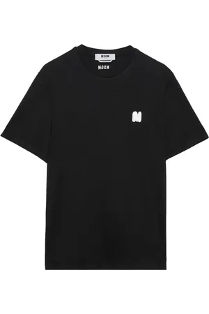 Msgm Logo-appliqué cotton T-shirt