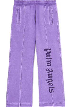 Palm Angels Logo-print cotton track pants