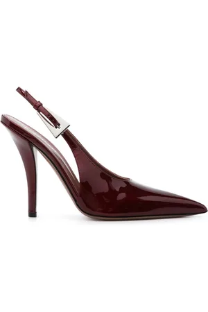 PARIS TEXAS 100mm patent-leather sligback pumps