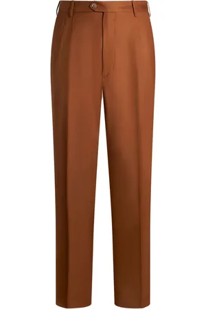 Etro Pleated straight-leg trousers