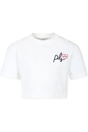 PHILOSOPHY DI LORENZO SERAFINI Cropped logo-embroidered t-shirt