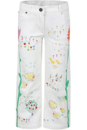 Stella McCartney Floral-print straight-leg jeans