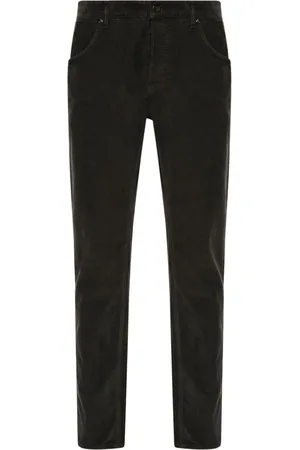 PT Torino Logo-patch corduroy trousers
