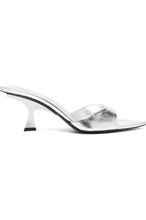 The Attico 70mm metallic mules