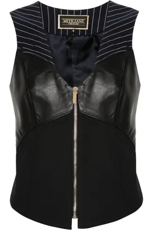 MITILIANE COUTURE Panelled zipped vest