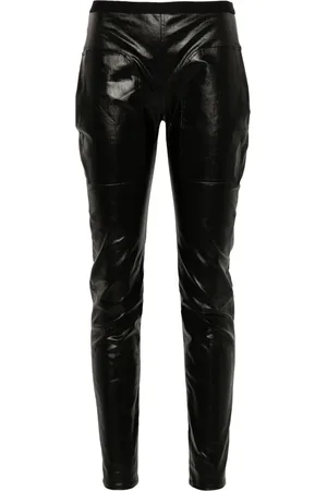 Rick Owens Coated-finish leggings
