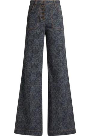 Etro Printed flared jeans