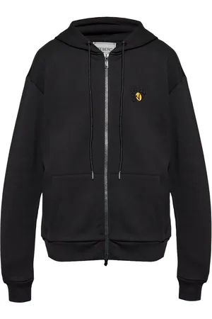 Iceberg Logo-embroidered cotton hoodie