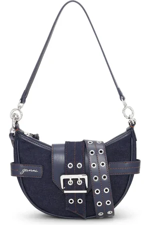 Ganni Small Bucky denim crossody bag