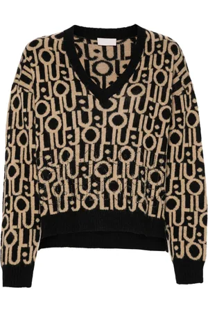 Liu Jo Logo-jacquard sweater