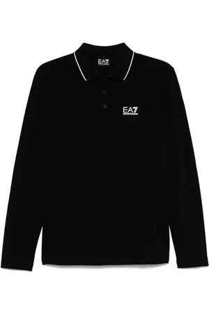 EA7 Logo-print polo shirt